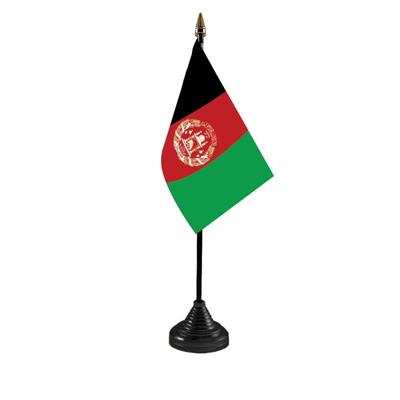 Государственный флаг Афганистана, размер: 15х22 см, материал: атлас. Печать с двух сторон. - фото 1 - id-p93788930