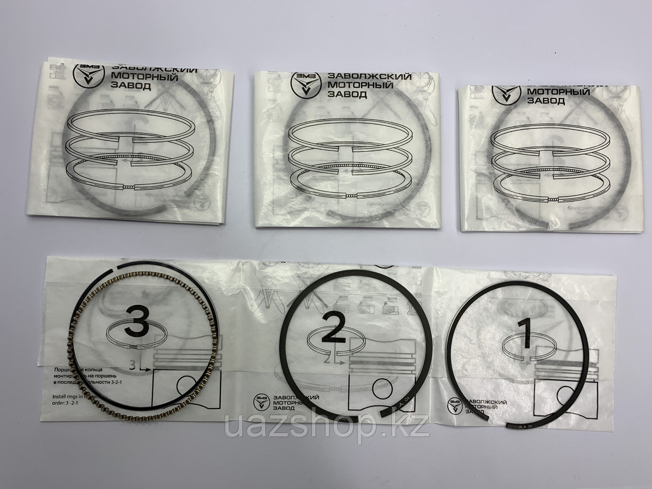 Комплект поршневых колец 92.0 для двигателей ЗМЗ - фото 1 - id-p93802243