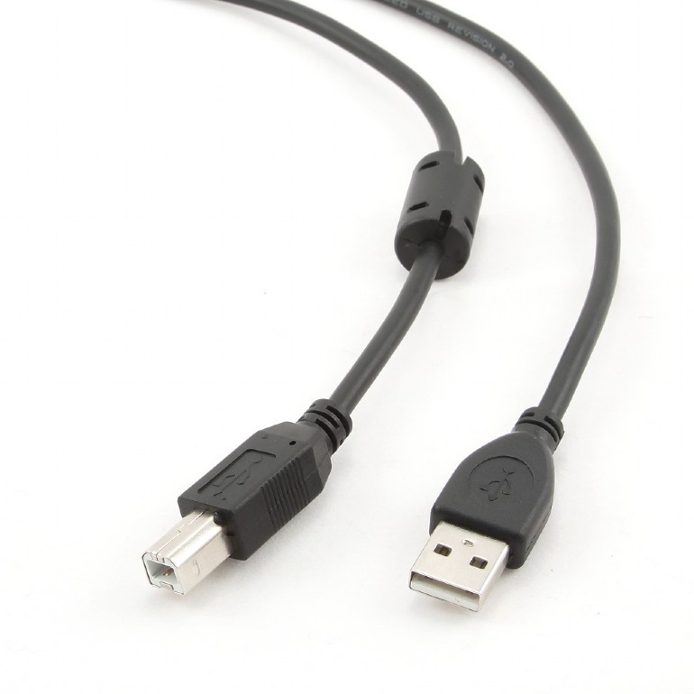 Кабель USB Type A-B, Cablexpert CCF-USB2-AMBM-15 черный - фото 1 - id-p93806488