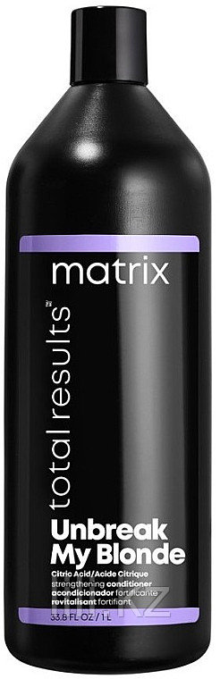 Кондиционер для укрепления осветленных волос Matrix Total Results Unbreak My Blonde 1000 мл.