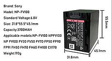 Аккумулятор Sony NP-FV100, фото 2