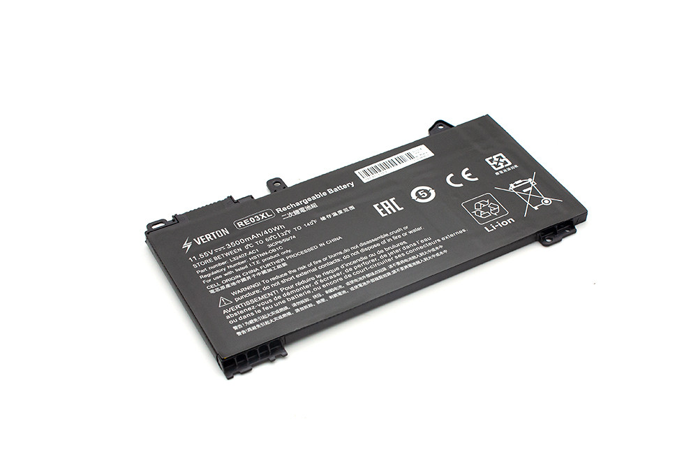Аккумулятор для ноутбука HP ProBook 430/ 440/ 445/ 450/ 455/ G6 RE03XL (11.55V, 3500 mAh)