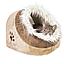 Trixie 41х30х50 см плюш, бежевый/коричневый Лежак  для кошек и мелких собак, фото 3