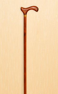 Трость деревянная с деревянной ручкой 80см, с УПС внутреннего типа "Штырь", Мега-Оптим ДР-Ш