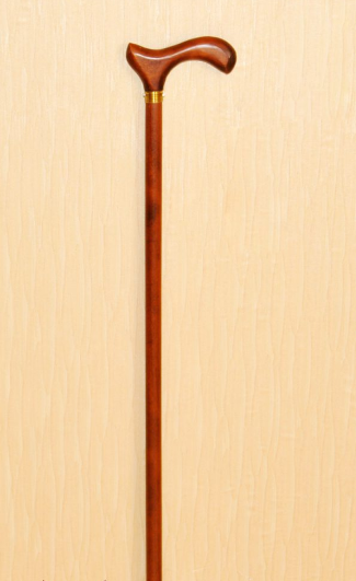 Трость деревянная с деревянной ручкой 85см, с УПС внутреннего типа "Штырь", Мега-Оптим ДР-Ш - фото 1 - id-p93819798