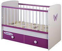 Кроватка Glamvers Magic Plus, фиолетовая бабочка, фото 1