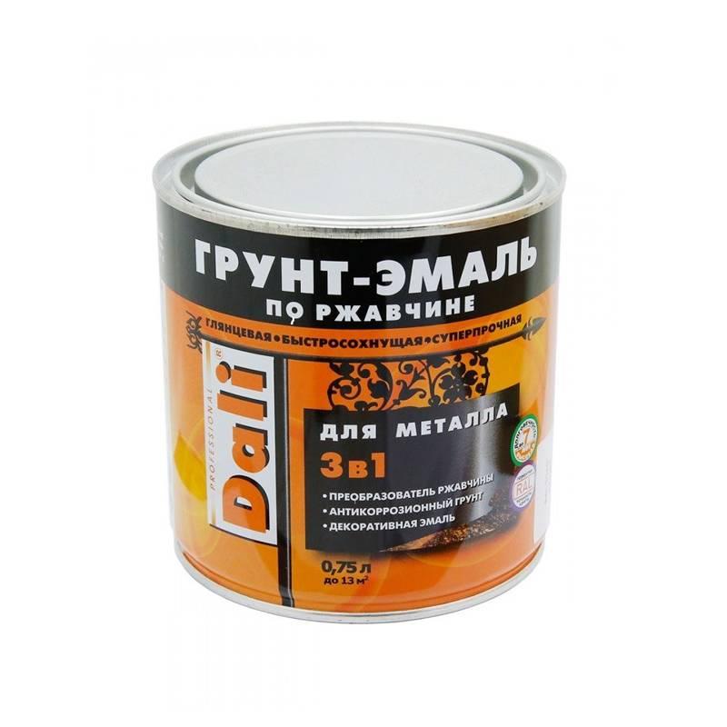 ГРУНТ - ЭМАЛЬ по ржавчине DALI 0,75л коричневый 3 в 1 - фото 1 - id-p93831655