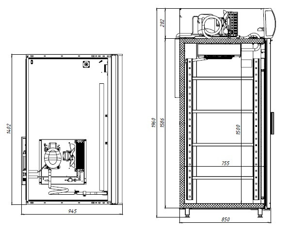 Медицинский холодильный шкаф , двери стекло ШХФС-1,4 СД - фото 2 - id-p93832696