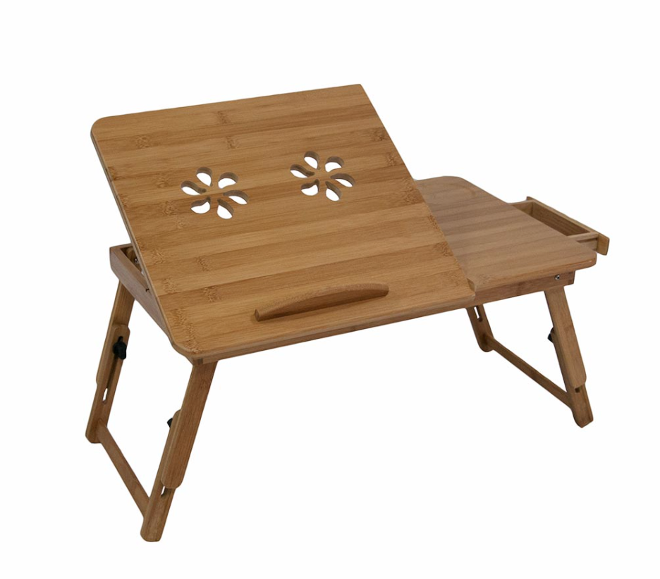 Стол накроватный складной бамбуковый Мега-оптим L7, 195-275 - фото 1 - id-p93852161