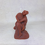 Свеча восковая на изобилие в любви (красная), 10см, фото 2