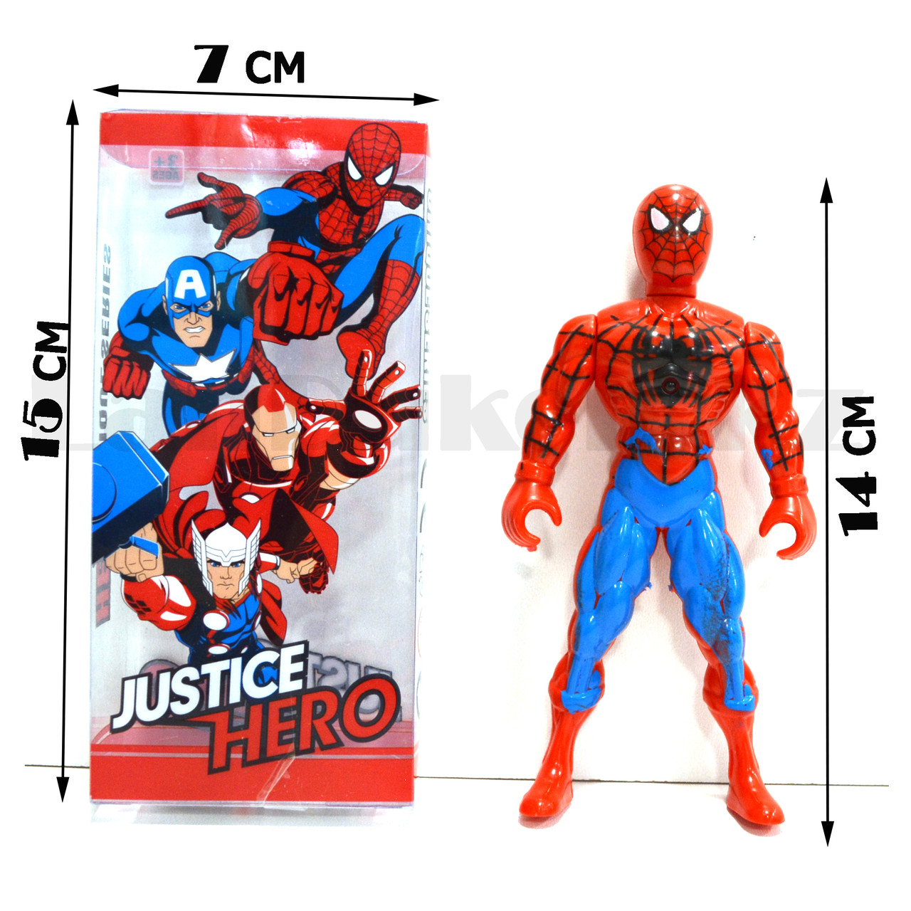 Фигурка супергероя Jastice hero шарнирная 14 см Мстители Человек паук - фото 2 - id-p93857704