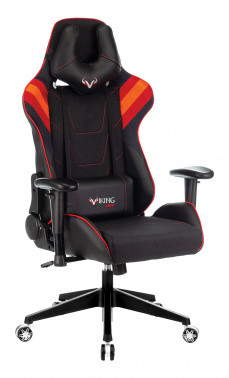 Кресло игровое Zombie VIKING 4 AERO черный/красный искусст.кожа/ткань с подголов. крестовина пласт.