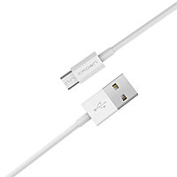 Кабель Crown USB - microUSB CMCU-005M white