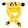 Шапка меховая с хлоп-ушками и разноцветной подсветкой (Желтый Пикачу), фото 7