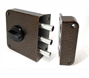 Замок ЗЕНИТ ЗН 1-3-3 медь накладной цилиндровый