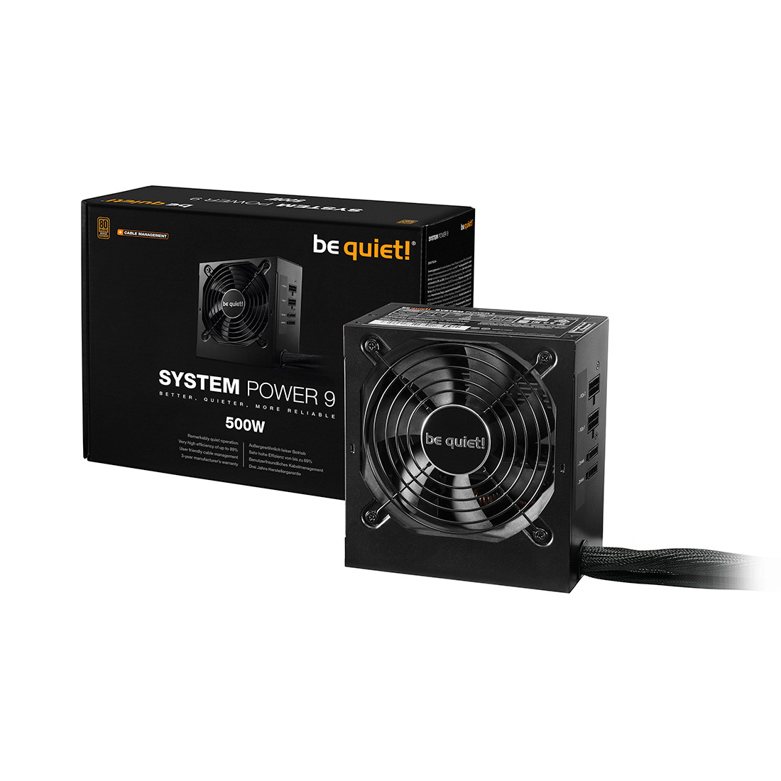 Блок питания Bequiet! System Power 9 500W CM S9-CM-500W BN301