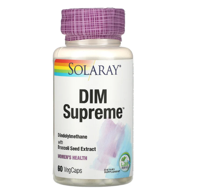Solaray, DIM Supreme, 60 вегетарианских капсул
