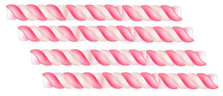 Суфле Маршмеллоу "Косичка Длинная бело розовая" 425гр /Турция/