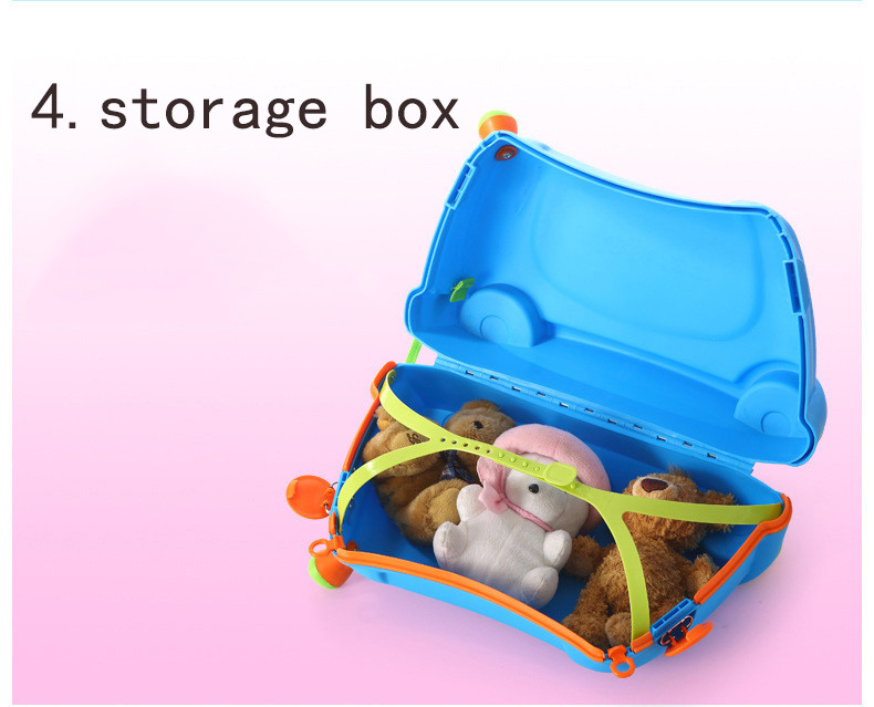 Детский чемодан Baby yuga на колесиках розовый - фото 8 - id-p93873006