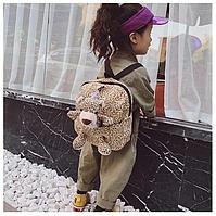 Детский рюкзак с мягкой игрушкой Леопард