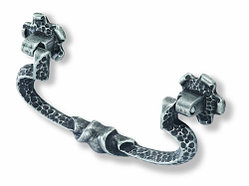 Мебельная ручка Siro 496-125ZN8 (античное серебро)