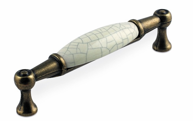 Мебельная ручка Siro 1699-107ZN10PC6 керамика  (античная медь)