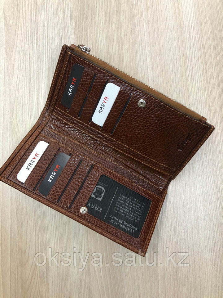 Кожаный кошелек портмоне KARYA - фото 2 - id-p93873744
