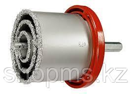 Набор коронок по керамической плитке, 33-53-67-73 мм, 6-гранный хвостовик// MATRIX, фото 1