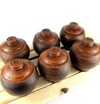 Набор из 6 горшочков для запекания в духовке из красной глины «Горшочек, вари!», фото 3