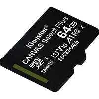 Карта памяти MicroSD 64GB Class 10 UHS-I Kingston SDCS2/64GBSP TAK23440 Карта памяти MicroSD 64GB Class 10 UHS-I Kingston SDCS2/64GBSP