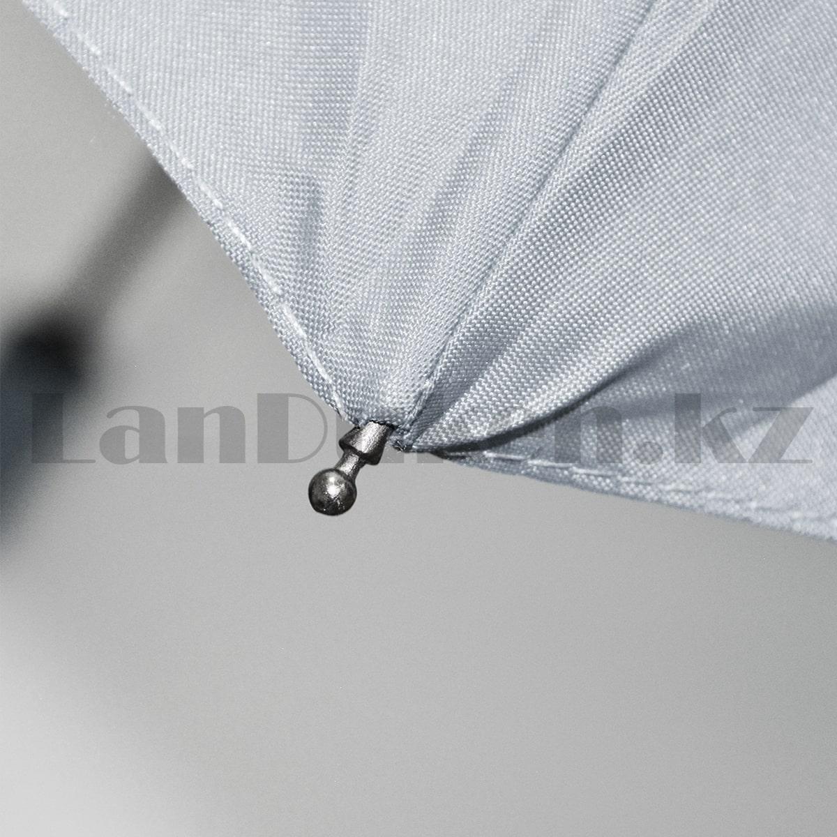 Зонт автомат с чехлом 28 см однотонный серый - фото 6 - id-p93878959