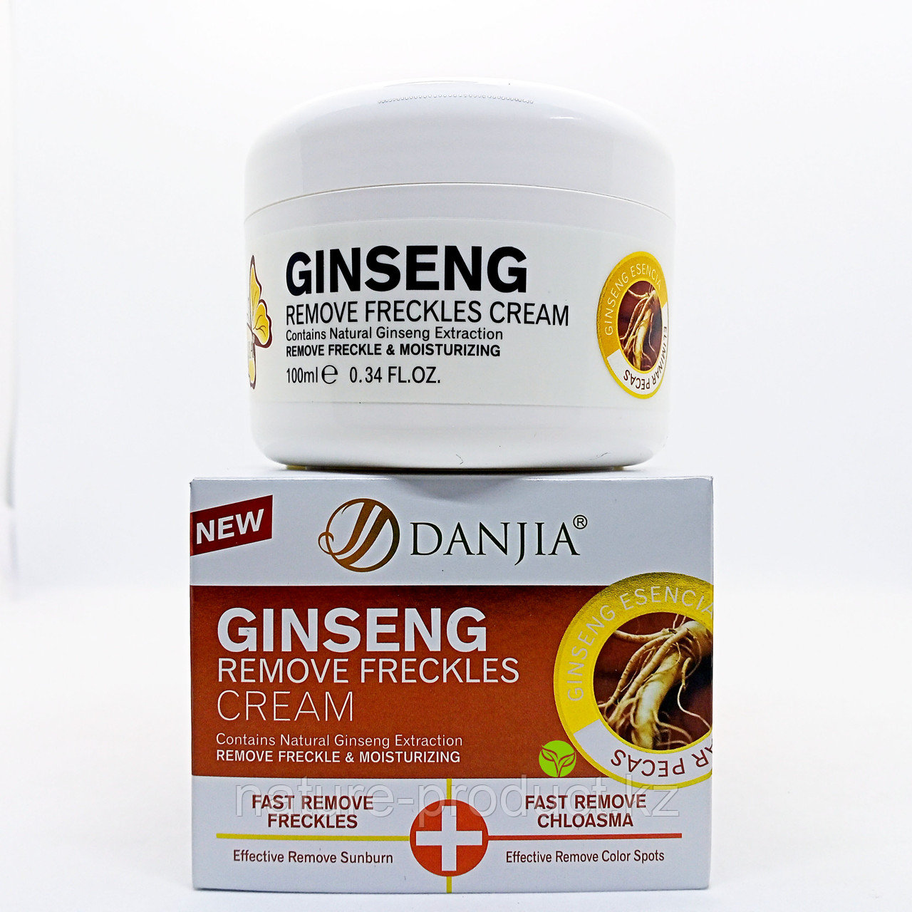 DANJIA Крем для лица GINSENG ЖЕНЬШЕНЬ отбеливание+увлажнение 100 мг