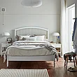 Кровать каркас ТИССЕДАЛЬ белый/Лонсет160x200 см  ИКЕА, IKEA, фото 3