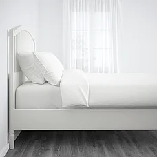 Кровать каркас ТИССЕДАЛЬ белый/Лонсет 160x200 см  ИКЕА, IKEA, фото 3