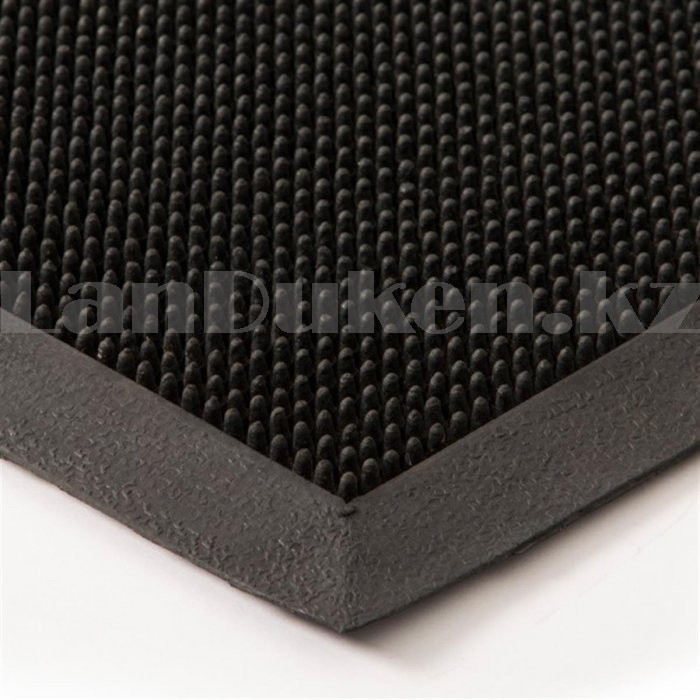 Грязезащитный придверный коврик резиновый с шипами 80х50 см черный - фото 4 - id-p93880202