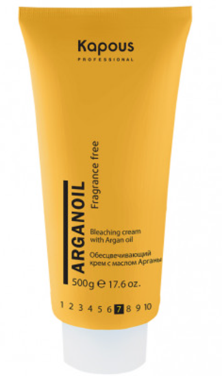 Обесцвечивающий крем для волос 500гр Kapous Arganoil с маслом арганы