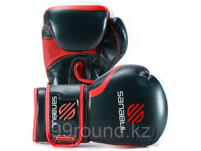Боксерские перчатки Sanabul Essential 12 oz красные