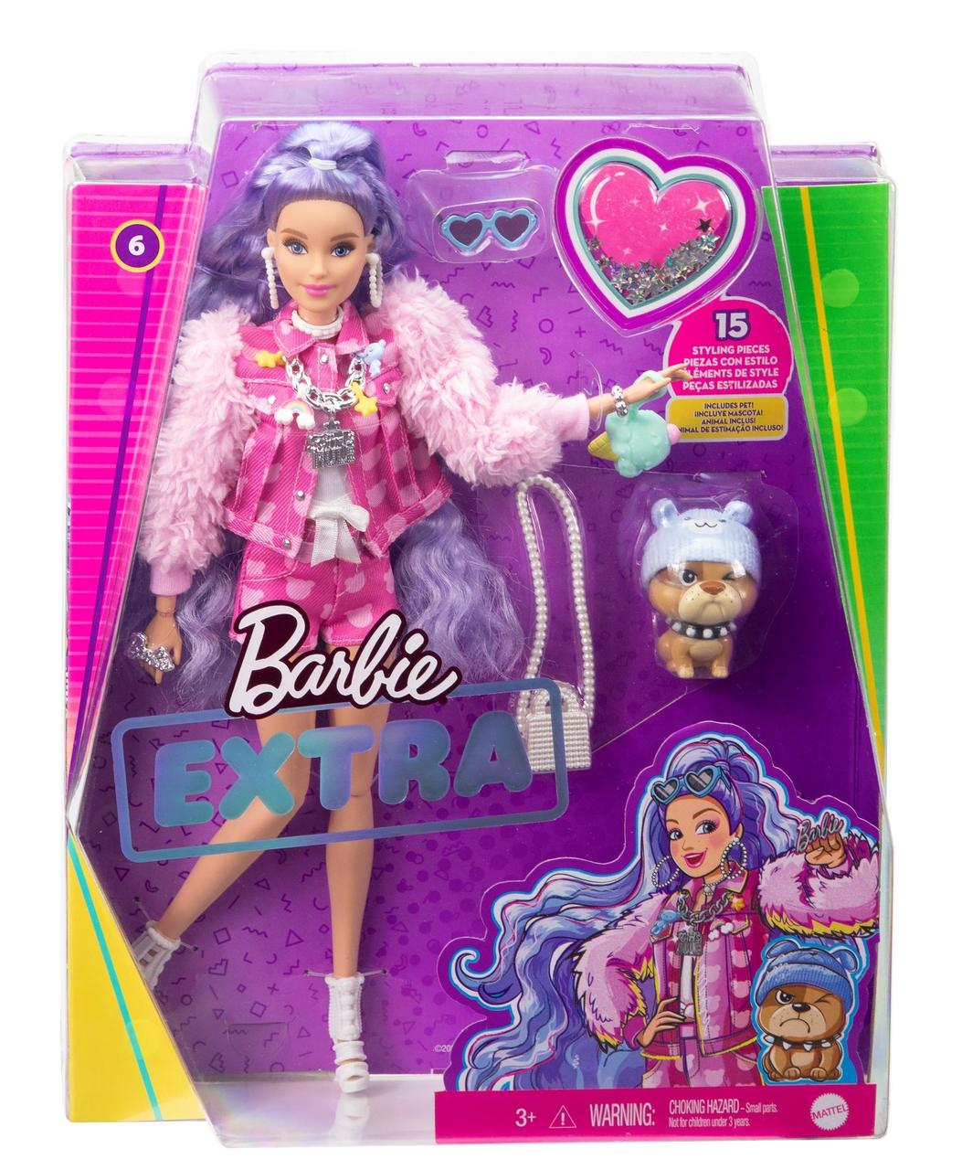 Barbie Экстра Модная Кукла Милли с сиреневыми волосами №6, Барби - фото 7 - id-p93788867