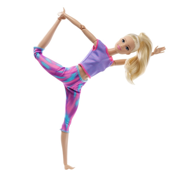 Barbie "Безграничные движения" Кукла Барби Блондинка в лиловом - фото 1 - id-p93788877