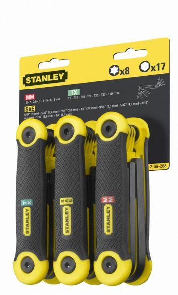 НАБОР ШЕСТИГРАННЫХ СКЛАДНЫХ КЛЮЧЕЙ STANLEY 2-69-268