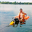 Инвалидная каталка с поручнями-поплавками МЕГА-ОПТИМ BW-100 TRITON 480, фото 8
