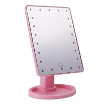 Зеркало косметическое для макияжа с LED подсветкой Magic Makeup Mirror (Розовый)