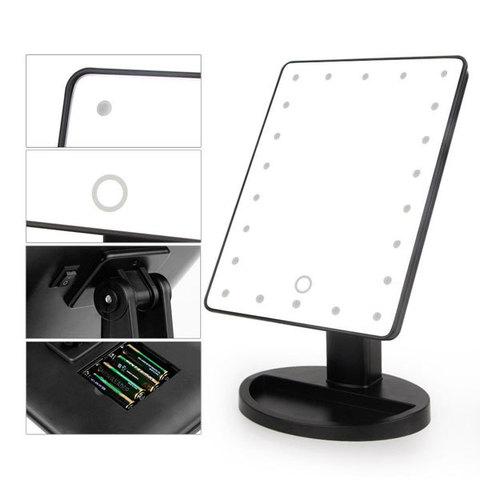 Зеркало косметическое для макияжа с LED подсветкой Magic Makeup Mirror (Розовый) - фото 4 - id-p93883635