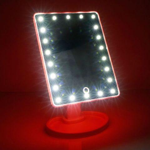 Макияжға арналған косметикалық айна LED жарығымен Magic Makeup Mirror (Қызғылт) - фото 7 - id-p93883785