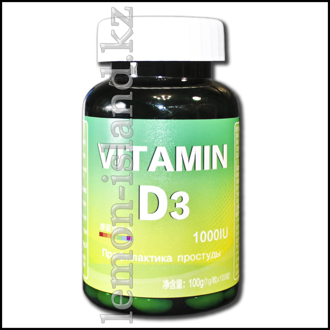 Витамин D3, 100 капсул по 1000 МЕ