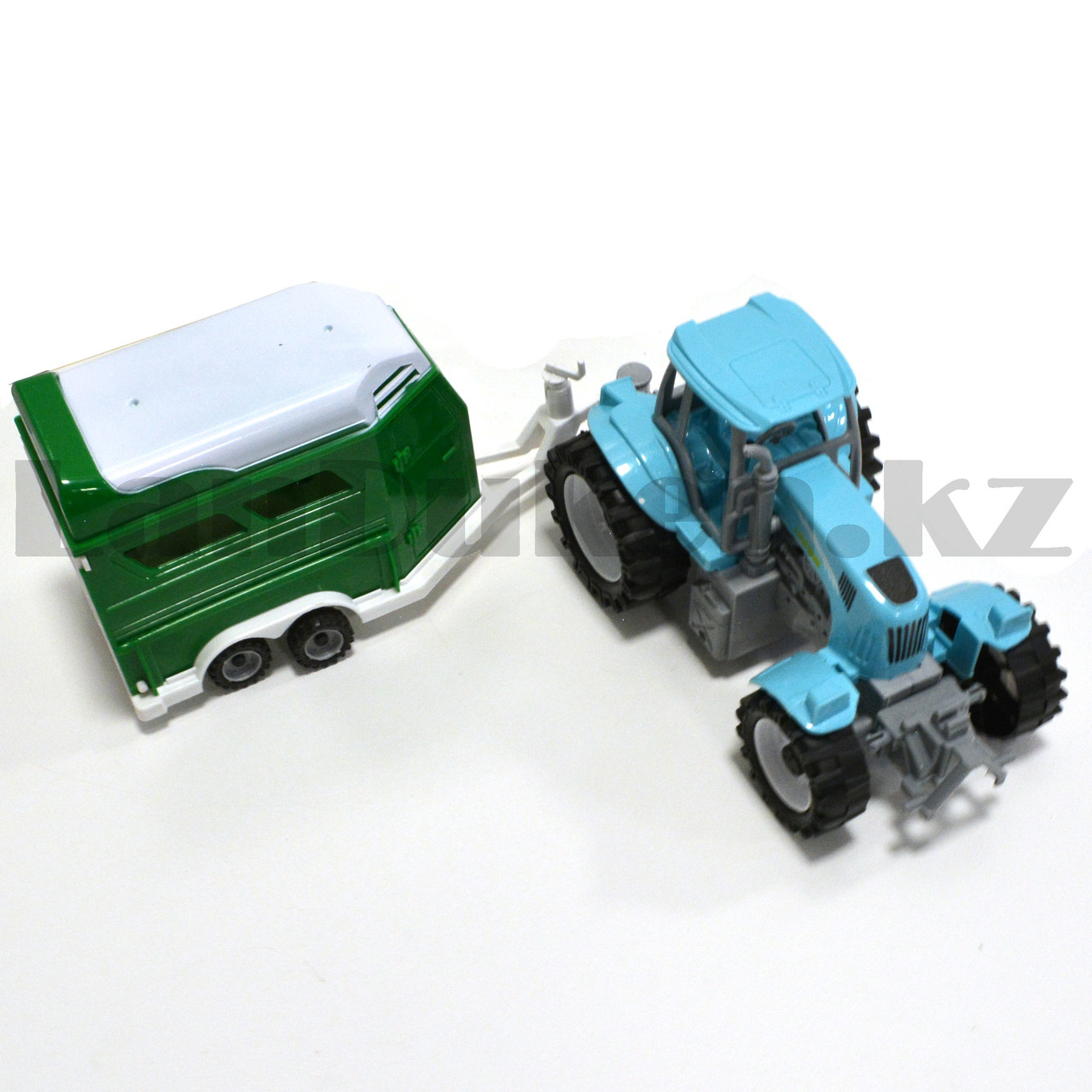 Набор игрушечный для детей Синий трактор с прицепом фургон EN1003 - фото 5 - id-p93902265
