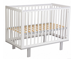Кроватка детская Polini kids Simple 340, белый-серый