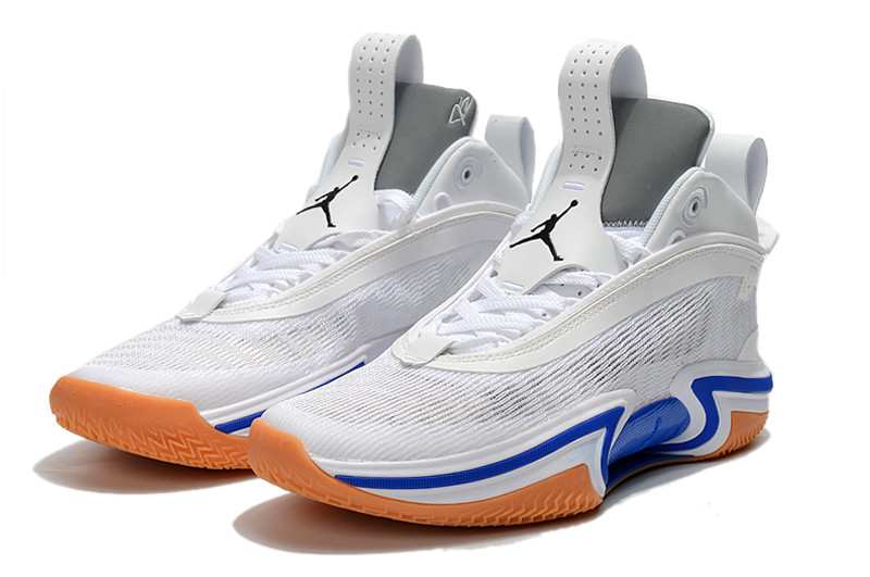 Баскетбольные кроссовки Air Jordan XXXVI ( 36 ) " White\Blue " - фото 1 - id-p57513106