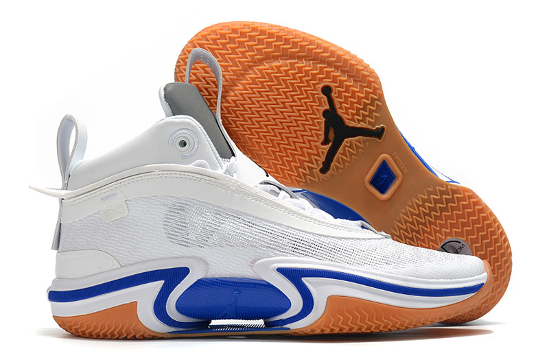 Баскетбольные кроссовки Air Jordan XXXVI ( 36 ) " White\Blue " - фото 3 - id-p57513106