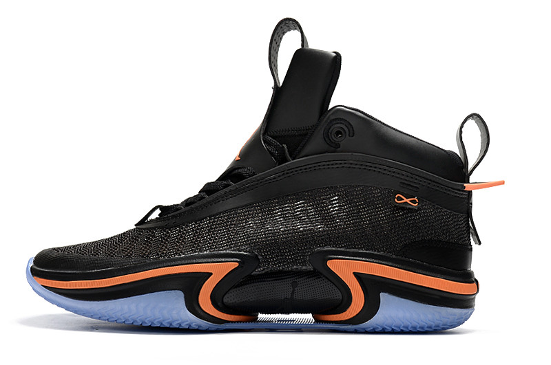 Баскетбольные кроссовки Air Jordan XXXVI ( 36 ) " Black\Orange " - фото 1 - id-p93902969